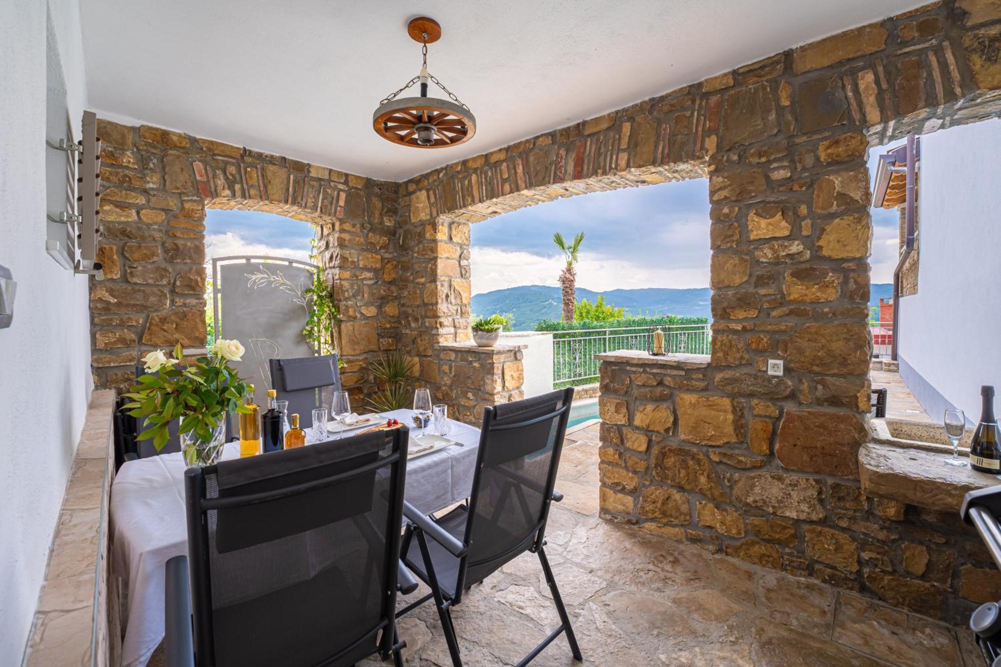 Holiday Home Belveder Motovun With Heated Pool Livade Exterior foto